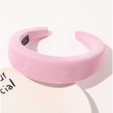 Charlotte turban headband Pink 4 cm O436