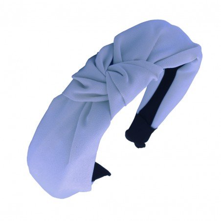 Opaska turban z materiału Niebieska O228N