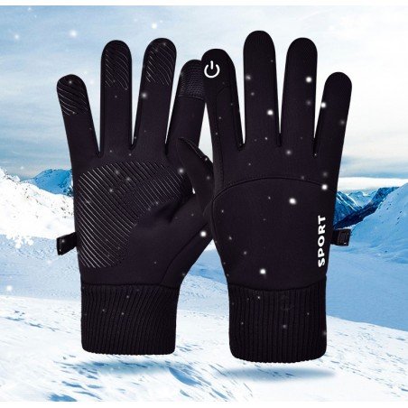 Męskie zimowe rękawiczki do smartfona REK136WZ2XL rozmiar XL