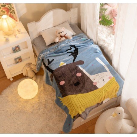Soft children's blanket with a print 100x140 cm KOC01