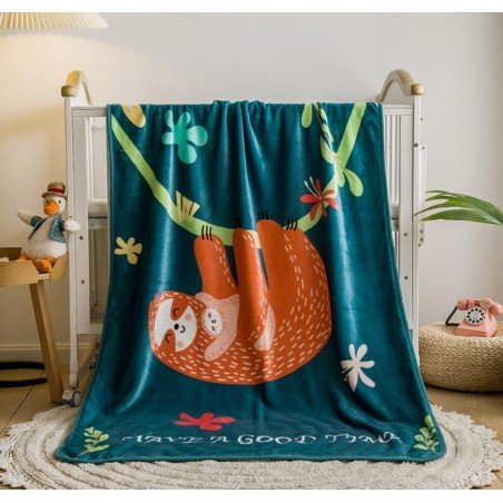 Soft children's blanket with a print 100x150 cm KOC05