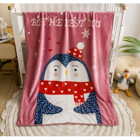 Soft children's blanket with a print 100x150 cm KOC07