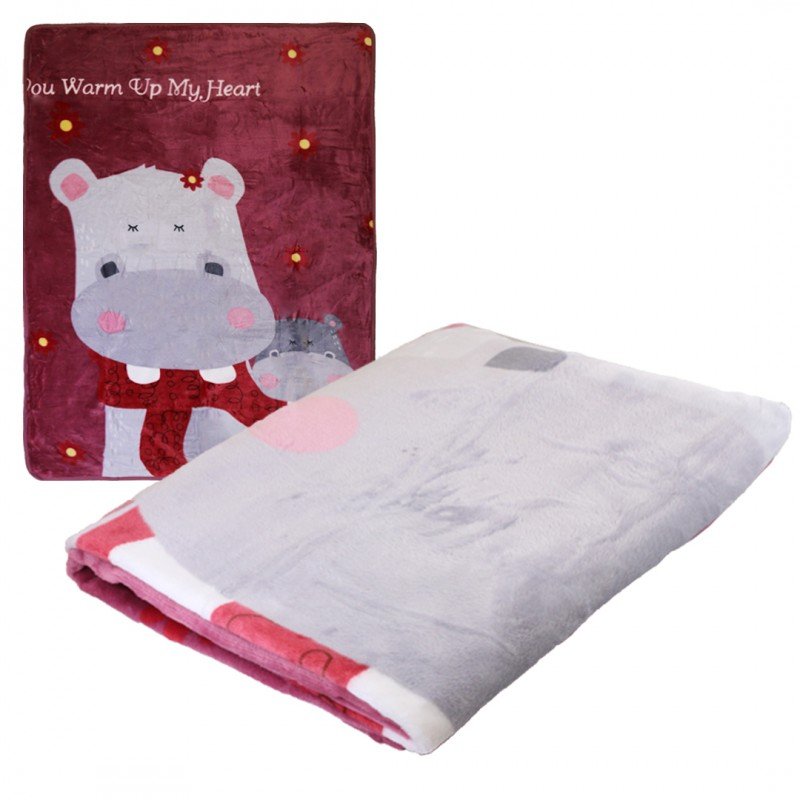 Soft children's blanket with a print 100x140 cm KOC04