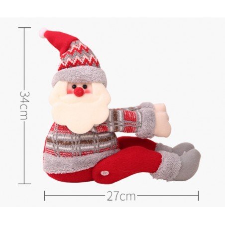 Mikołaj skrzat krasnal świąteczny Boże Narodzenie na Rzep 34 cm Wzory Norweskie KSN38