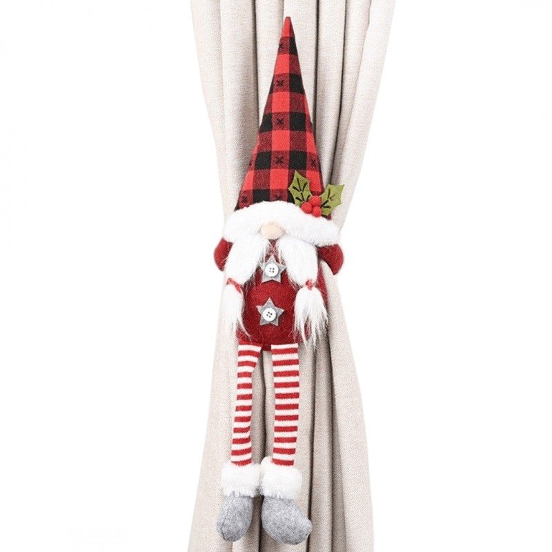 Mikołaj skrzat krasnal świąteczny Boże Narodzenie na Rzep 50 cm Wzory Norweskie KSN41