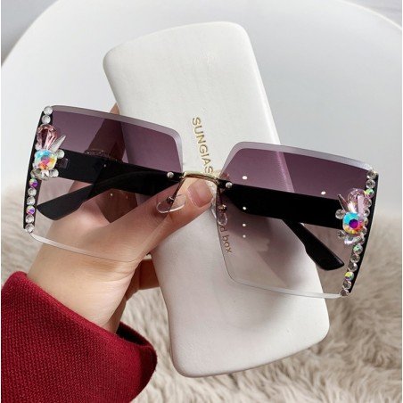 Okulary przeciwsłoneczne z kryształkami GRADIENT OK304WZ3