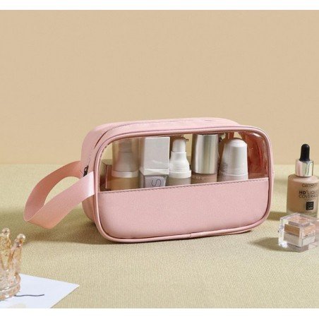 Folding portable cosmetic case size S case powder pink KS90