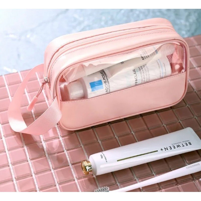 Folding portable cosmetic case size S case powder pink KS90