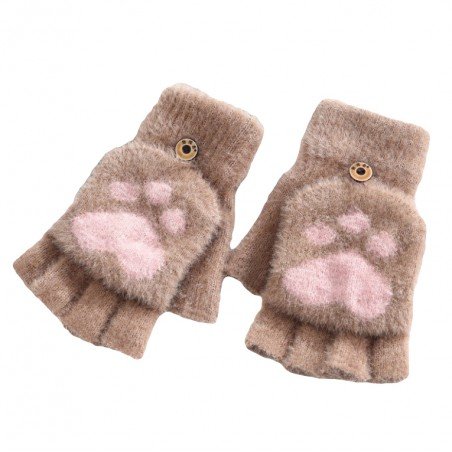 Damskie rękawiczki bez palców CAT CUTE REK140K