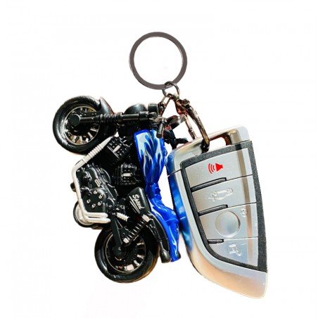 Brelok do kluczy niebieski motocykl BRL303