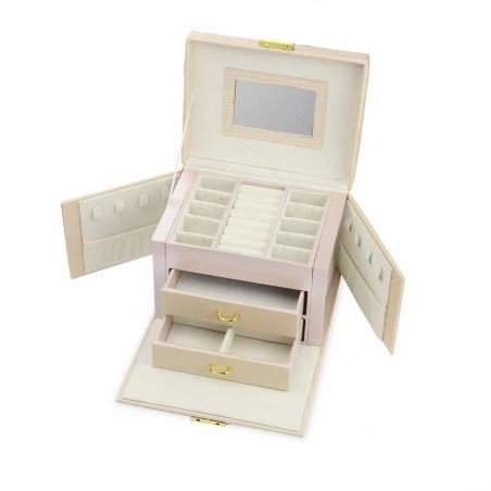 Szkatułka na biżuterię kuferek etui organizer pudełko PD102R
