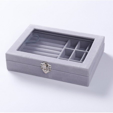 Szkatułka na biżuterię kuferek organizer pudełko PD132SZ