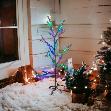 Świecące drzewo XL ozdoba świąteczna lampki MULTIKOLOR WSA-2256