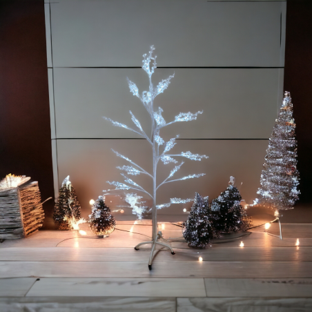 Świecące drzewo XL ozdoba świąteczna lampki ZIMNY BIAŁY WSA-2254